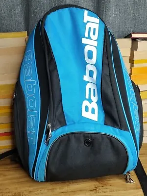 Babolat Pure Drive Tennis Backpack Tennis Bag Blue Black And White Racquet • $59.99