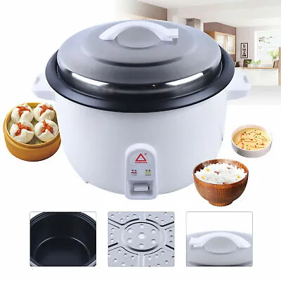 4500w 13l Commercial Rice Cooker Restaurant Hotel Non-stick Pot With Steamer Au • $90