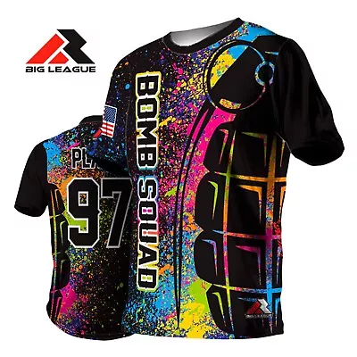 Custom Personalized Sports Jersey For Men Women - Bomb Squad Neon - Softball • $29.02