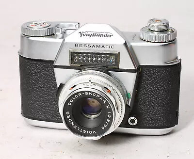 Voigtlander Bessamatic 35mm Film Slr Camera   Color-skopar 50mm F/2.8 Lens • $85