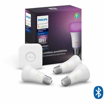 $199.95 • Buy Philips Hue B22 A60 Colour Bluetooth Starter Kit *AU STOCK**Free Express Post*