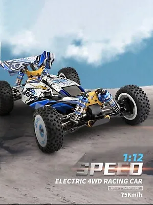 WLtoys 124017 1:12 2.4GH 4WD RC Car 75km/h Speed Off-Road RTR Metal Chassis Y4V2 • $115.99