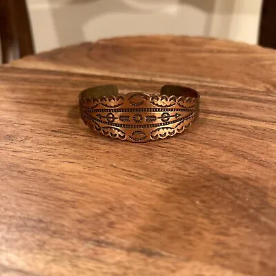 Vintage Copper Indian Cuff • $24