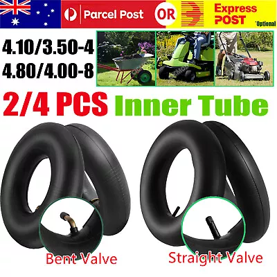 2/4X Inner Tube Tire 4.10/3.50-4 4.80/4.00-8 For Lawn Mower Wheelbarrows Trolley • $18.32