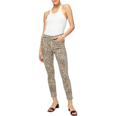 7 For All Mankind Women's High Rise Animal Print Ankle Crop Skinny Jeans • $11.99