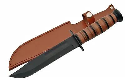 12' Combat Knife USMC Style Tactical Marines Bowie 7  Blade Sharp 440 Stainless • $20.79