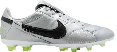 NIKE Premier 3 FG Low Soccer Cleats Silver/Green Size 10.5  BRAND NEW! MSRP $120 • $84.99