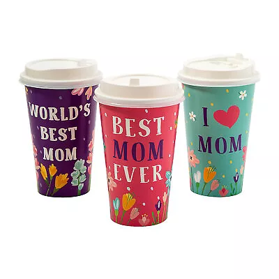 Mother’s Day Disposable Coffee Cups With Lids Mother's Day Party Supplies 12 • $14.99