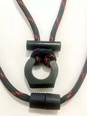 $11.96 • Buy Fire Starter Breakaway Necklace Survival Flint And Steel Kit Paracord Bushcraft 