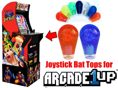 $11.95 • Buy Arcade1up X-Men Vs. Street Fighter - Translucent Joystick Bat Tops (Red/Blue)