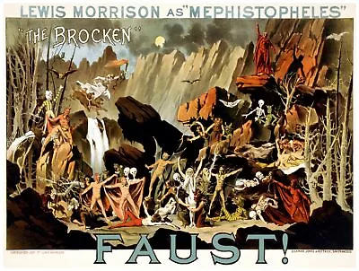 8865.Lewis Morrison As Mephistopheles.faust.POSTER.art Wall Decor Graphic Art • $45