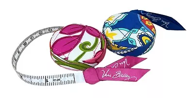 Vera Bradley Lilli Bell And Marina Paisley Retractable Tape Measures Lot Of 2 • $13.99