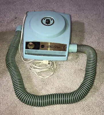 Vintage Blue Sears Portable Deluxe Hair Dryer Complete Manicure Set Model 8714 • $29.99