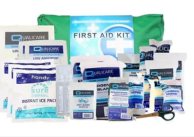 Qualicare Home & Travel / Vehicle First Aid Kit Bag - Handy & Compact • £15.49