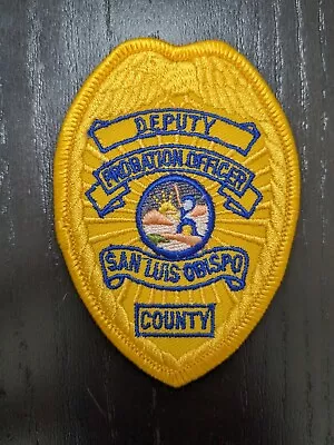 SAN LUIS OBISPO DEPUTY PROBATION Officer Patch Police LEO CA Parole Badge • $51