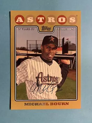Michael Bourn 2008 Topps #368 Gold #/2008 Houston Astros • $2.39
