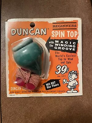 Duncan Beginners Spin Top No. 1311 White And Blue/Teal NIB NOS Vintage  1950 • $29.99