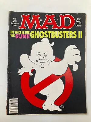 Mad Magazine No. 290 October 1989 We Slime Ghostbusters II FN 6.0 No Label • $13.95