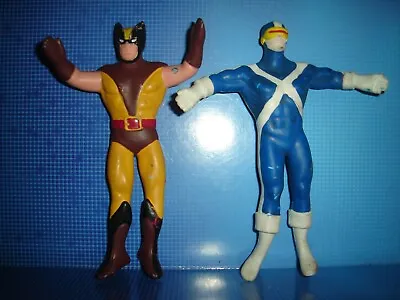 X-men Bend Ems Figure Lot Marvel Just Toys Wolverine & Cyclops Collectible • $19.95