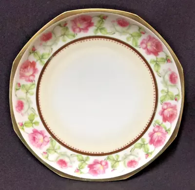 Vintage Hutschenreuther Altrohiau Habsburg M Z Austria 8.5  Rose Plate Gold Trim • $18