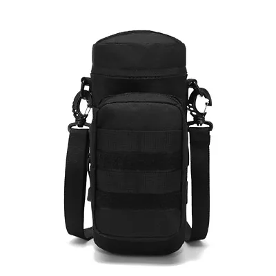 Tactical Molle Water Bottle Holder Pouch Army Hydration Carrier Bag With Strap • $11.99