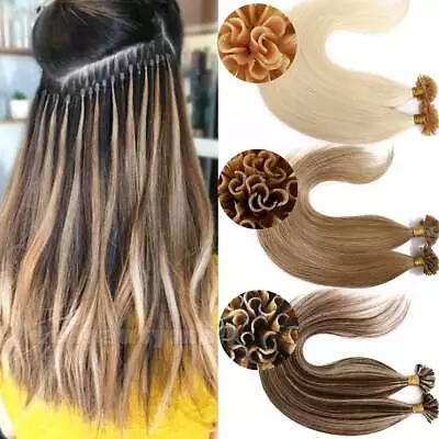 200S Fusion Remy Human Hair Extensions Pre Bonded Nail U Tip Keratin Blonde 150g • $63.45