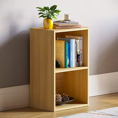 Cube 2 3 4 5 Tier Bookcase Wooden Bookshelf Shelf Storage Unit Display Stand • £16.90