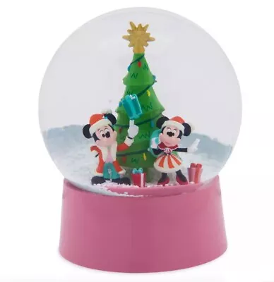 Disney Santa Mickey And Minnie Mouse 2023 Holiday Snowglobe NWT • $34.99