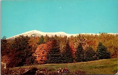First Snow Mount Mansfield Vermont Forest Autumn Fall Mountains UNP VNG Postcard • $3