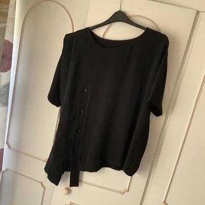 £17 • Buy CREA CONCEPT Black Top/Tunic UK16 Nearly New