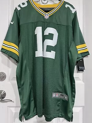 Authentic Aaron Rodgers Green Bay Packers NFL NIKE Elite Jersey Sz 48 BNWT • $50