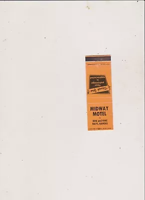 Midway Motel-haysks-- Matchbook Cover • $2.25