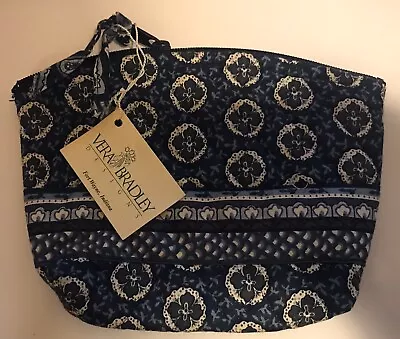 Retired Rare Vera Bradley Indigo Small Zip Top Cosmetic Case • $34