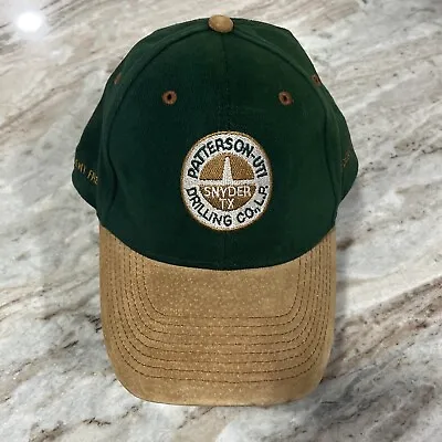 Patterson Drilling Company Baseball Cap Hat Lid Brown/Green Strapback UTI • $12.59