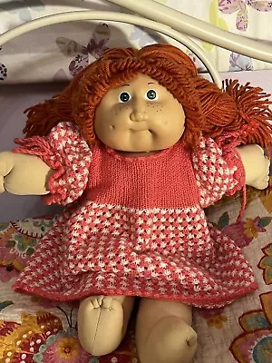 Sweet Vintage Cabbage Patch Kids Girl Ginger Hair Green Eyes Freckles HM2 • $93.32