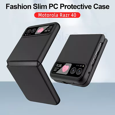 Slim Simple Solid Color Shockproof PC Phone Case Cover For Motorola Razr 40 • $14.39