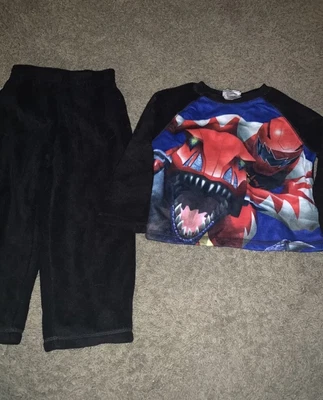 $9.90 • Buy Disney Power Rangers Boys Fleece Pajamas Size XXS
