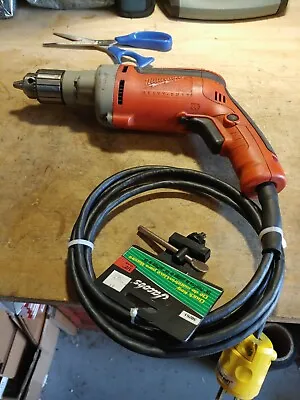 Milwaukee 3/8 Heavy Duty Corded Electric Drill  • $45