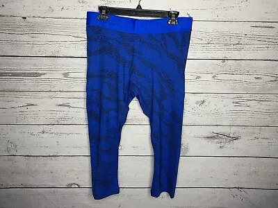 Adidas Mens Blue Camo Alphaskin 3/4 Tights Pants Size Large NWT • $29.99