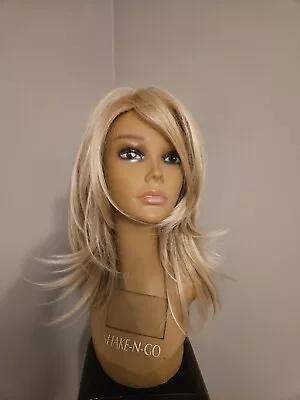 Amazing Mixed Blonde Layered Highlights Full Head Wig  • $39