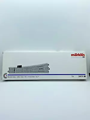 HO Scale Marklin 24711 C Track Left Hand Wide Radius Turnout New Original Box • $49.99