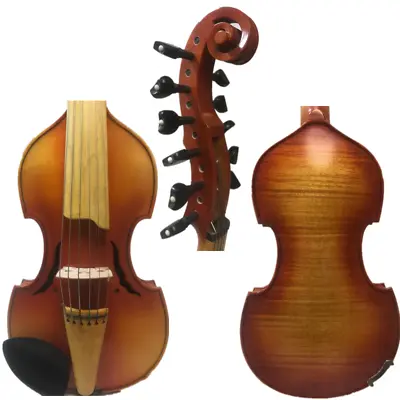 Baroque Style Song Master 6×6 Strings 14  Viola D'Amoregreat Sound #15135 • $539.10