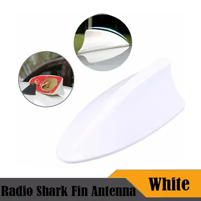 £7.99 • Buy White Car SUV Roof Shark Fin Antenna Radio Signal AM FM Aerials For VAUXHALL UK
