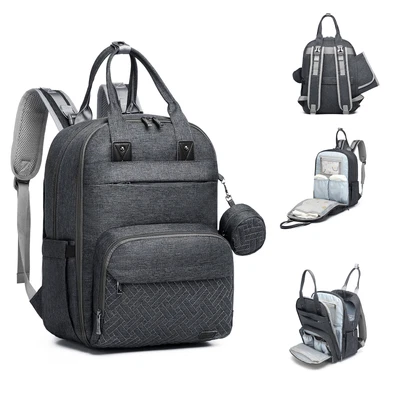 £19.99 • Buy Nappy Diaper Bags Baby Changing Bag Backpack With Changing Mat&Pacifier Holder