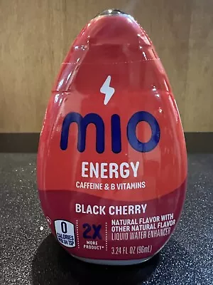 1 Large Size-MiO Black Cherry Water Enhancer With Caffeine -3.24oz • $12