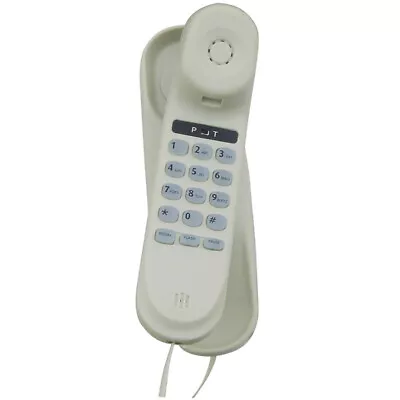 TEL UK SLIM CORDED TELEPHONE VIENNA - WHITE 18006W Wall Mountable • £10.99