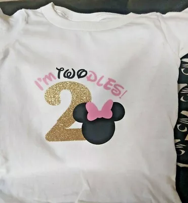 Minnie Mouse Birthday Shirt Shirt Party Disney  Trip Personalized 2nd Cute • $12.99