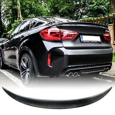 Real Carbon Fiber Trunk Spoiler Wing For 2015-19 BMW F16 F86 X6 X6M • $159.90