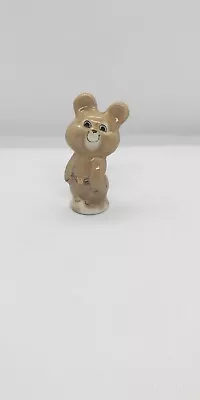 Vintage Porcelain Mini Figurine Of The Olympic Bear Misha • $39.99