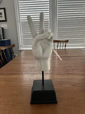 Peace Sign Hand Statue TMS Vitruvian Collection Art Sculpture Language Clean • $50